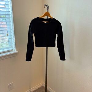 Vitality Synergy® Open Back Long Sleeve - Midnight sz M/L gym activewear dance